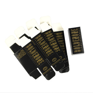 Printed Paper Packaging Box Cream Paper Cosmetics Packaging Boxes With Gold printing 2oz 60ml 30ml Paper Box
